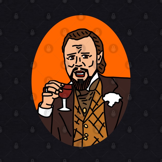 Funny Portrait of Leo with Wine by ellenhenryart